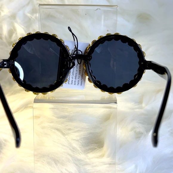 Oversized Frame Rhinestone Bling Glasses - Picture 5 of 6